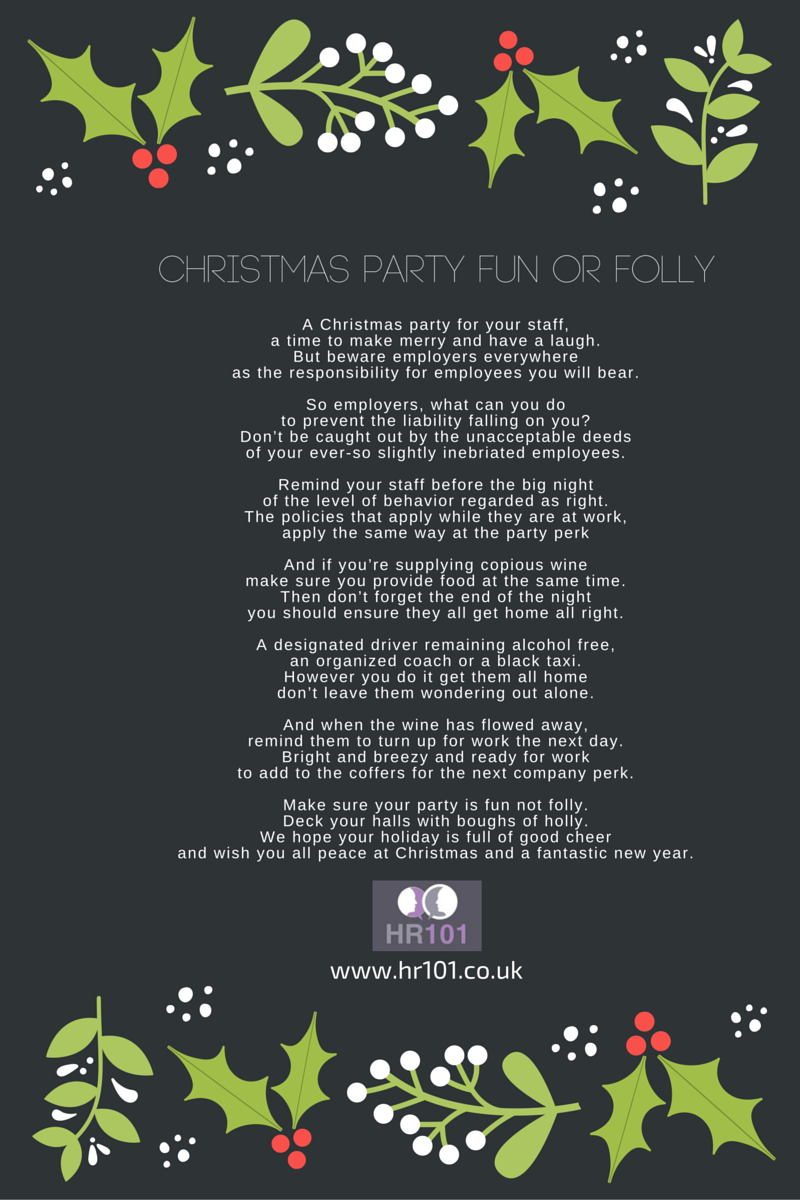Advice for Christmas Parties